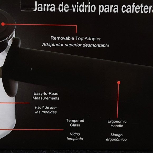 Espresso Replacement Carafe 4 CUPS CAPACITY - Picture 4 of 8